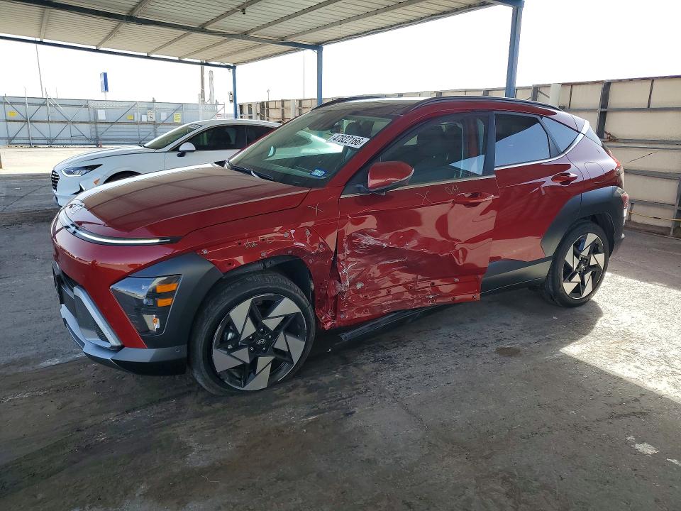 2026 Hyundai Kona VIN KM8HE3A39TU390796 COPART salvage auction — FRONT END, Tx - Salvage Vehicle Title, sold $7,400 on 2026-07-06 (photo 1)