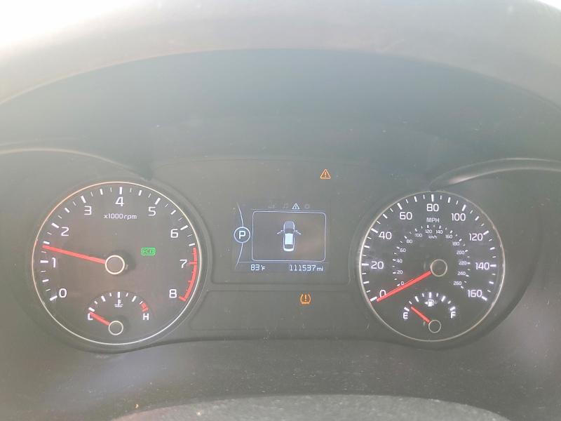 2018 Kia Optima VIN 5XXGT4L37JG186798 COPART salvage auction — FRONT END, Ga - Cert Of Title-Salvage, sold $2,000 on 2026-07-24 (photo 9)