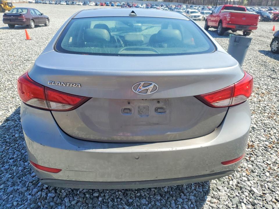 2015 Hyundai Elantra VIN KMHDH4AE2FU423185 COPART salvage auction — FRONT END, Nc - Salvage Certificate Of Title, sold $575 on 2026-07-29 (photo 6)