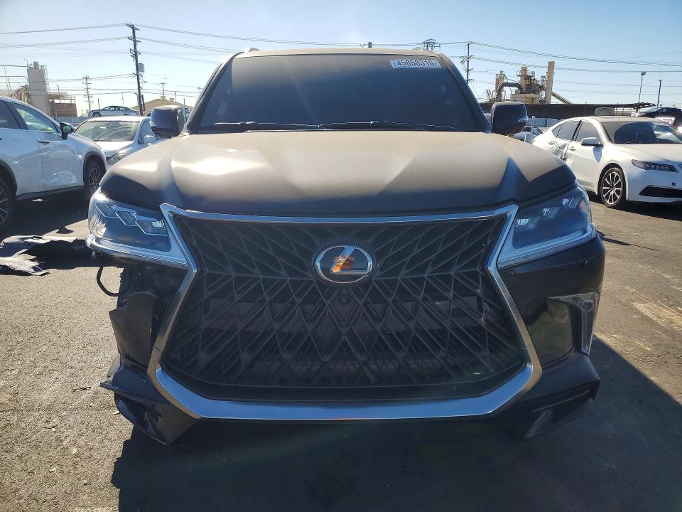 2021 Lexus Lx VIN JTJDY7AX4M4333098 COPART salvage auction — FRONT END, Ca - Salvage Certificate, sold $53,000 on 2026-07-08 (photo 5)