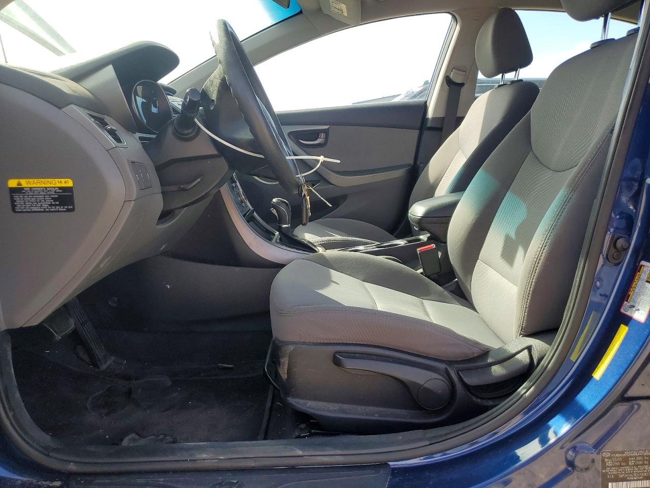 2016 Hyundai Elantra VIN 5NPDH4AE8GH700423 COPART salvage auction — Hail, TX - SALVAGE VEHICLE TITLE, sold $1,700 on 2026-03-31 (photo 7)
