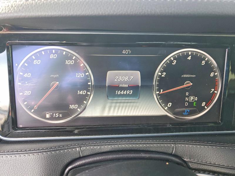 2015 Mercedes-benz S-klasse VIN WDDUG8CB0FA093393 COPART salvage auction — VANDALISM, Fl - Cert Of Title Slvg Rebuildable, sold $6,800 on 2026-07-07 (photo 9)