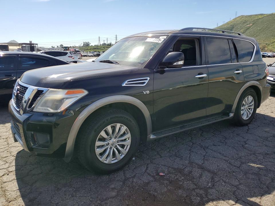 2017 Nissan Armada VIN JN8AY2NDXH9002919 COPART salvage auction — MINOR DENT/SCRATCHES, Ca - Dis/Dlr/Exp Only Clean Title (P), sold $4,950 on 2026-07-20 (photo 1)