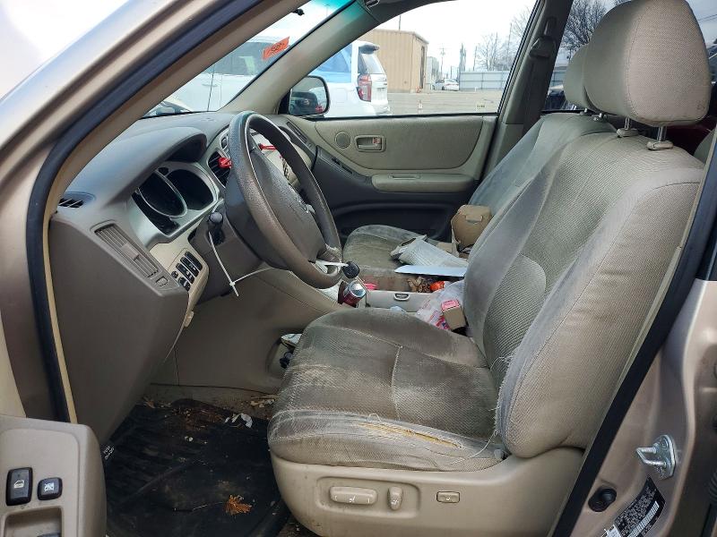 2004 Toyota Highlander VIN JTEDP21A840022121 COPART salvage auction — FRONT END, Oh - Cert Of Title-Salvage, sold $600 on 2026-07-06 (photo 7)