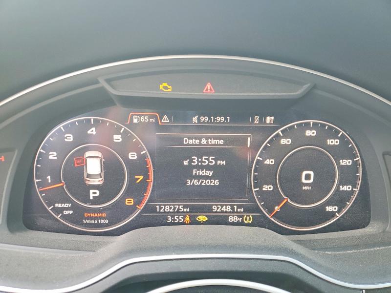 2018 Audi Q7 VIN WA1VABF72JD009581 COPART salvage auction — UNDERCARRIAGE, Tx - Certificate Of Title (P), sold $7,900 on 2026-07-24 (photo 9)