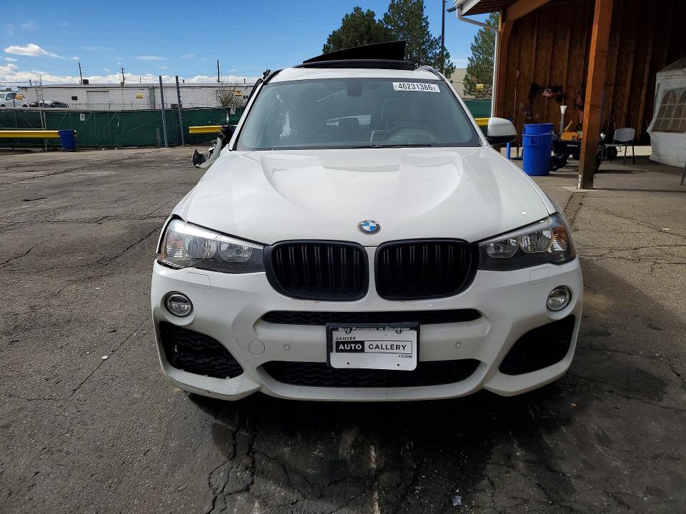2017 BMW X3 VIN 5UXWX9C30H0W75423 COPART salvage auction — ROOF, Co - Public - Salvage Title, sold $1,750 on 2026-07-23 (photo 5)