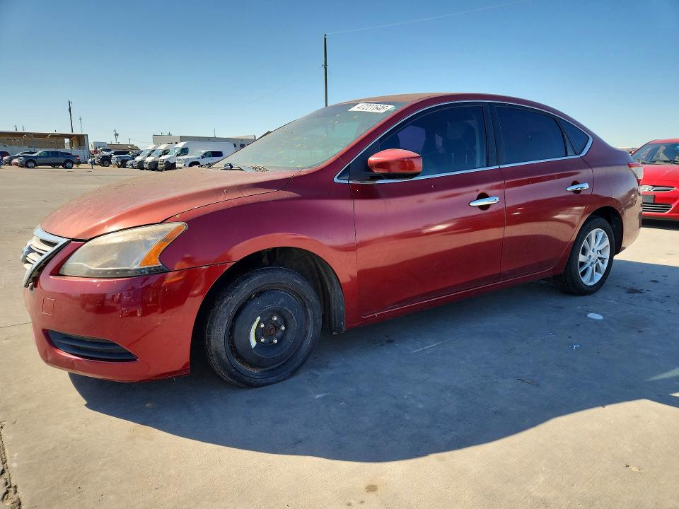 2015 Nissan Sentra VIN 3N1AB7AP3FY252040 COPART salvage auction — SIDE, Tx - Certificate Of Title, sold $800 on 2026-07-09 (photo 1)