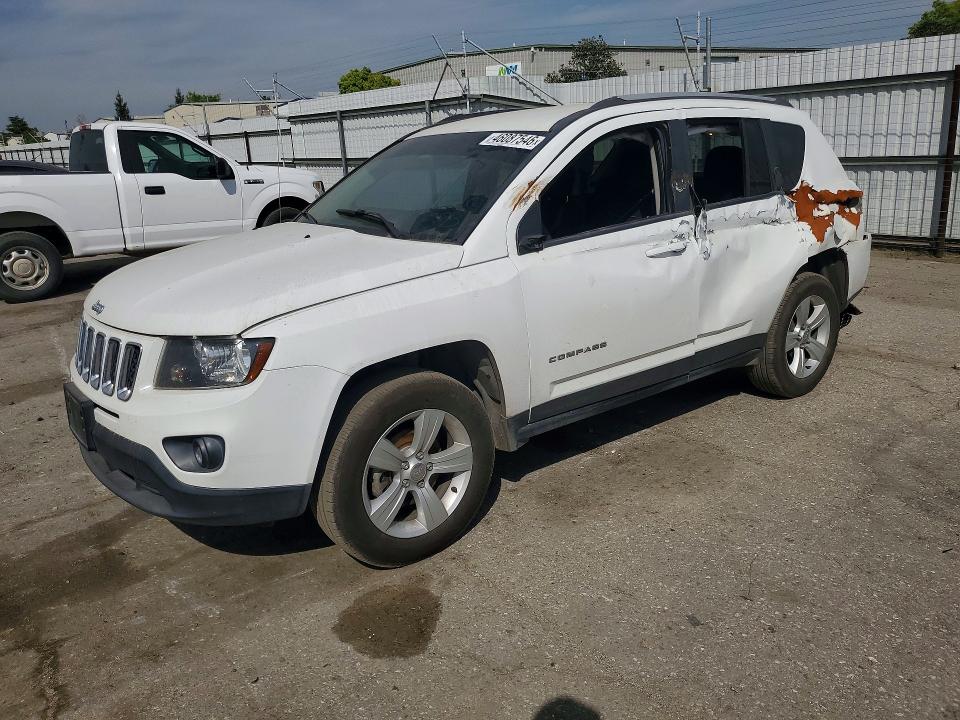 2017 Jeep Compass VIN 1C4NJCBA4HD147260 COPART salvage auction — SIDE, Ca - Salvage Certificate, sold $450 on 2026-07-10 (photo 1)