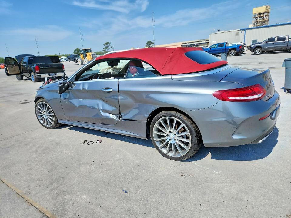 2017 Mercedes-benz C-klasse VIN WDDWK4KB8HF437608 COPART salvage auction — FRONT END, La - Cert Of Title-Salvage, sold $2,150 on 2026-07-08 (photo 2)