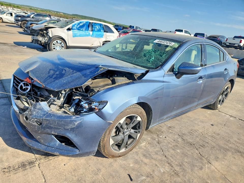 2016 Mazda 6 VIN JM1GJ1U58G1421914 COPART salvage auction — FRONT END, Ks - Cert Of Title-Salvage, sold $1,150 on 2026-07-02 (photo 1)