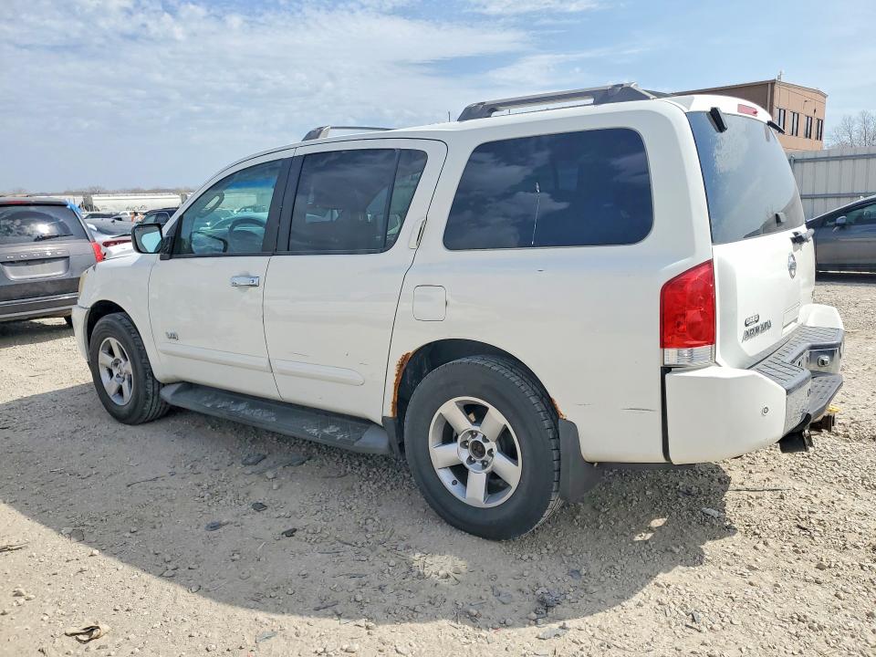 2007 Nissan Armada VIN 5N1BA08C27N702933 COPART salvage auction — FRONT END, Ks - Cert Of Title-Salvage, sold $675 on 2026-07-02 (photo 2)
