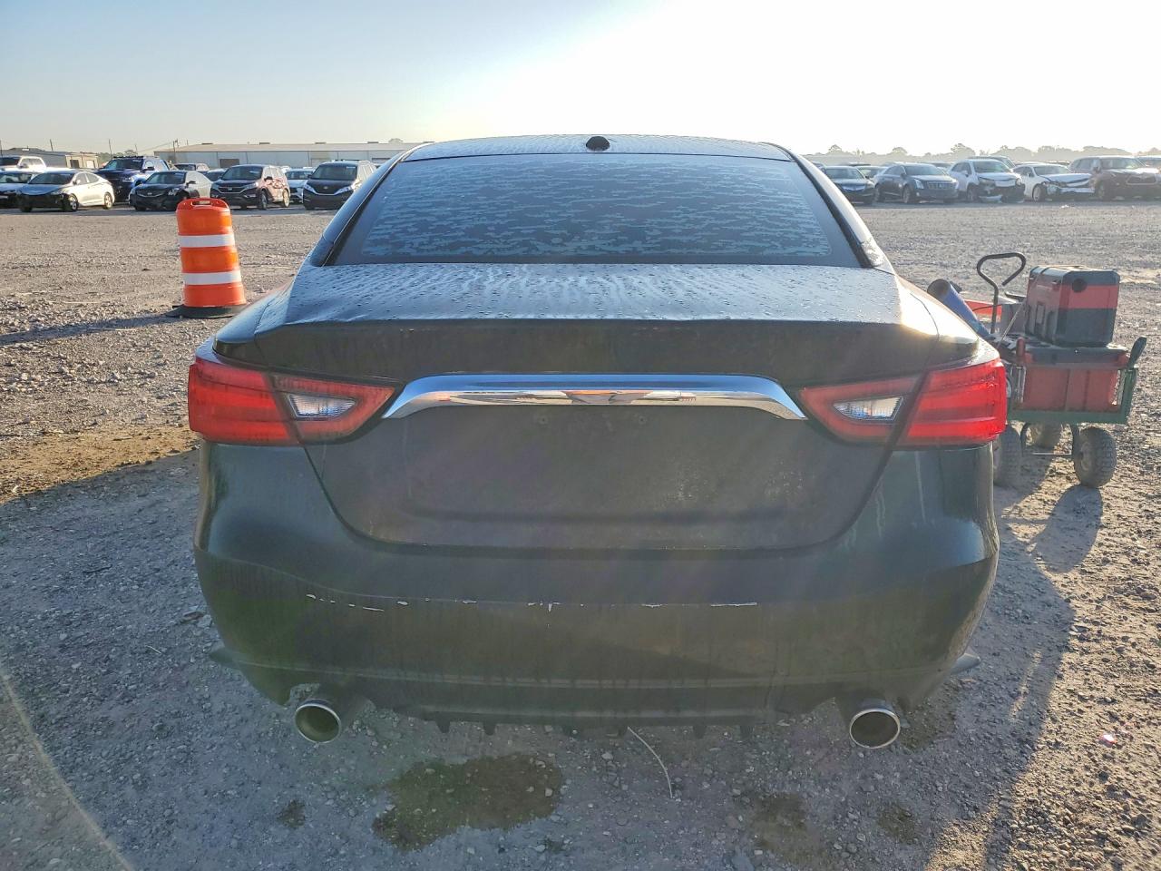 2018 Nissan Maxima VIN 1N4AA6AP3JC389142 COPART salvage auction — Front End, TX - SALVAGE VEHICLE TITLE (P), sold $1,000 on 2026-07-09 (photo 6)