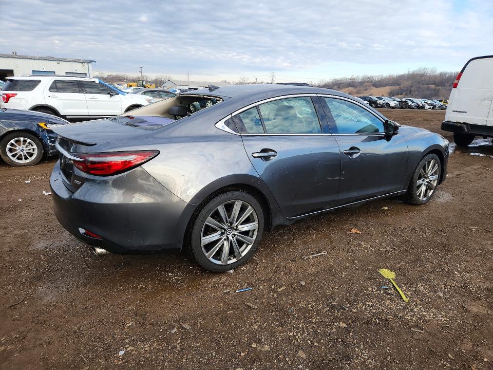 2018 Mazda 6 VIN JM1GL1WYXJ1328661 COPART salvage auction — HAIL, Il - Salvage Certificate, sold $2,800 on 2026-07-24 (photo 3)