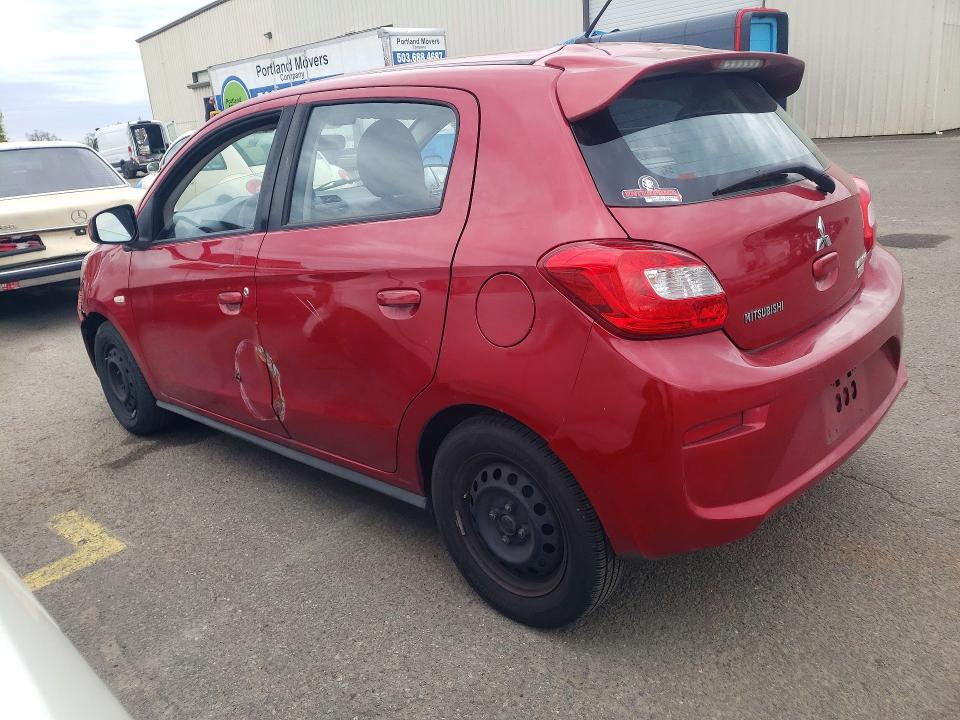 2017 Mitsubishi Mirage VIN ML32A3HJ9HH012166 COPART salvage auction — SIDE, Or - Salvage Title Certificate, sold $775 on 2026-07-20 (photo 2)
