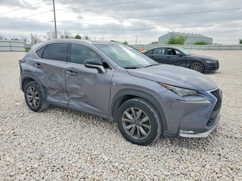 2016 Lexus Nx VIN JTJYARBZ9G2031341 COPART salvage auction — SIDE, Tx - Salvage Vehicle Title, sold $4,600 on 2026-07-23 (photo 4)