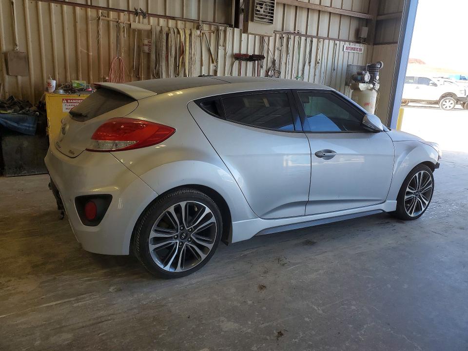 2016 Hyundai Veloster VIN KMHTC6AE9GU300314 COPART salvage auction — FRONT END, Tx - Certificate Of Title, sold $3,000 on 2026-07-06 (photo 3)