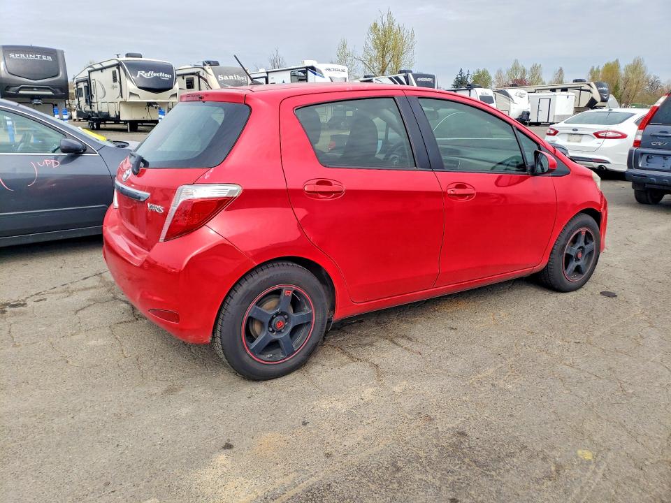 2012 Toyota Yaris VIN JTDKTUD36CD526819 COPART salvage auction — FRONT END, Or - Lien Papers Salvage, sold $250 on 2026-07-27 (photo 3)