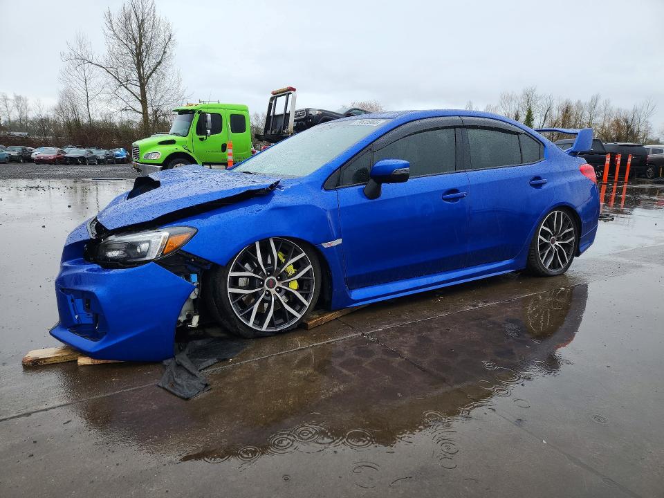2021 Subaru Wrx VIN JF1VA2E64M9818771 COPART salvage auction — FRONT END, Or - Salvage Title Certificate, sold $8,800 on 2026-07-20 (photo 1)