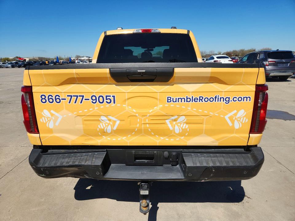 2024 Ford F-150 VIN 1FTEW2KP8RKE70966 COPART salvage auction — REAR END, Tx - Certificate Of Title, sold $15,900 on 2026-07-09 (photo 6)