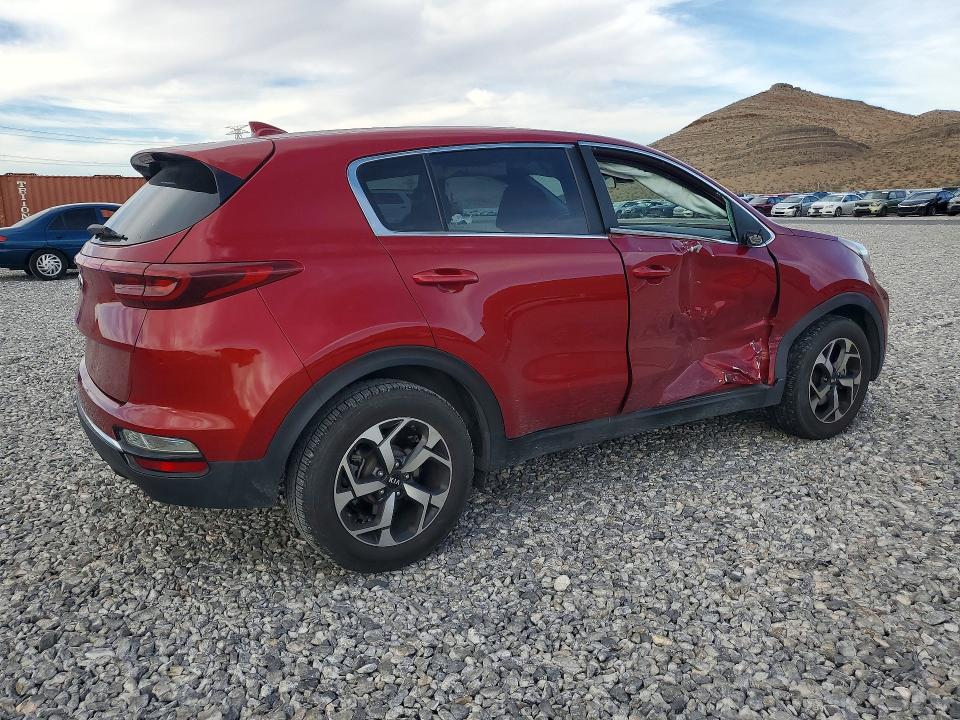 2022 Kia Sportage VIN KNDPM3AC2N7981671 COPART salvage auction — SIDE, Nv - Salvage Title, sold $4,050 on 2026-07-27 (photo 3)
