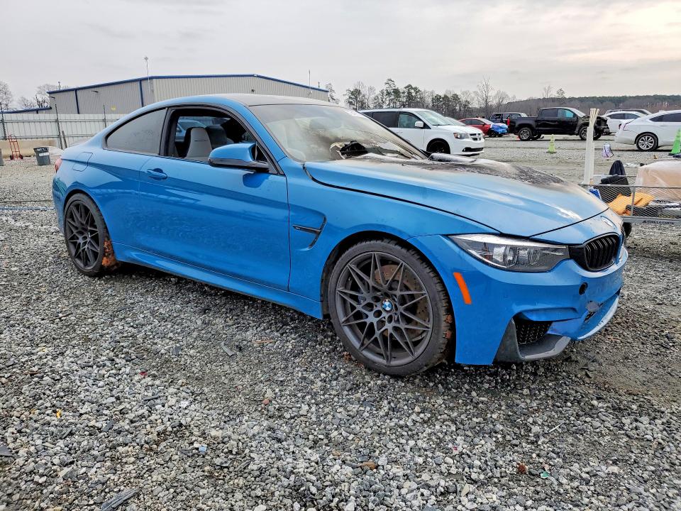 2020 BMW M4 VIN WBS4Y9C08LFJ30239 COPART salvage auction — ENGINE BURN, Sc - Non-Reb & Rem Salvage Title, sold $22,900 on 2026-07-08 (photo 4)