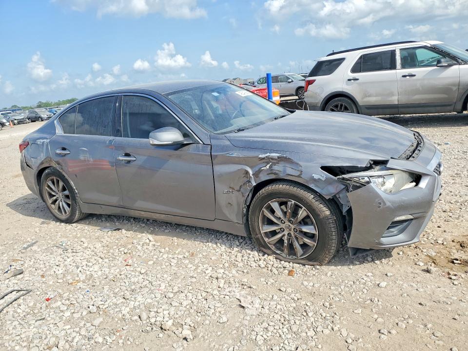2018 Infiniti VIN JN1CV7AP5JM240239 COPART salvage auction — FRONT END, Tx - Salvage Vehicle Title, sold $1,950 on 2026-07-09 (photo 4)