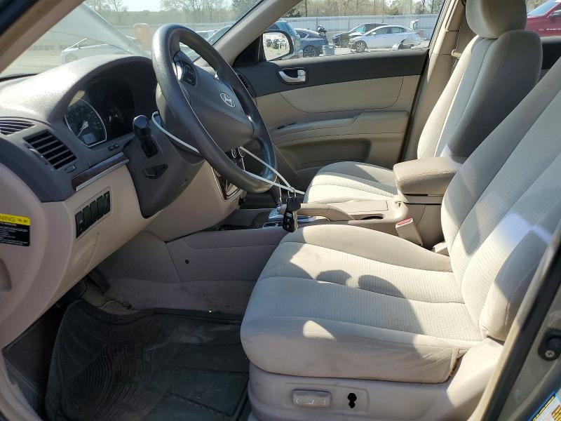 2008 Hyundai Sonata VIN 5NPET46C88H334586 COPART salvage auction — FRONT END, Sc - Cert Of Title-Salvage, sold $625 on 2026-07-06 (photo 7)