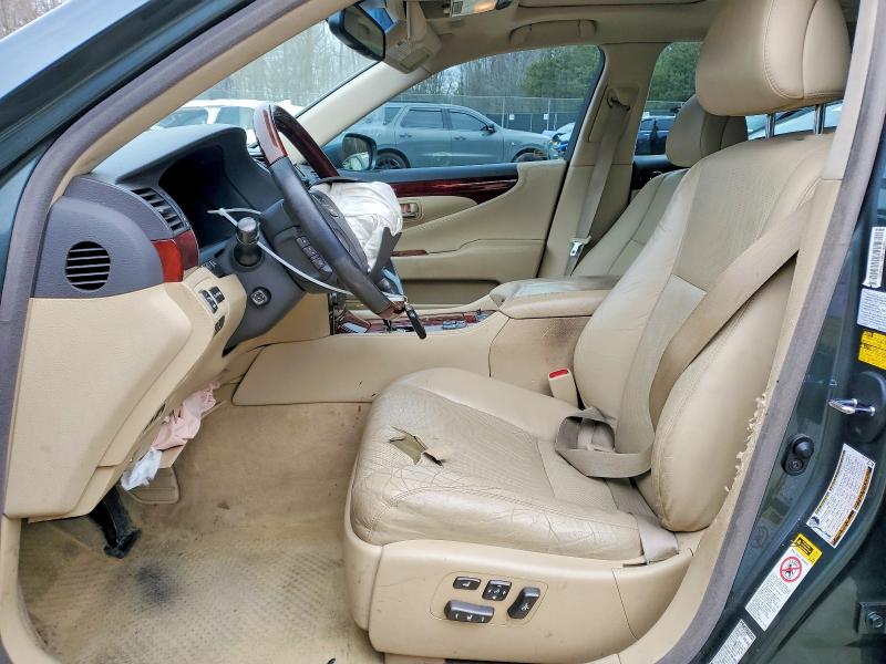2009 Lexus Ls VIN JTHDL46F195000244 COPART salvage auction — FRONT END, Md - Cert Of Salvage > 75% Damage, sold $850 on 2026-07-24 (photo 7)