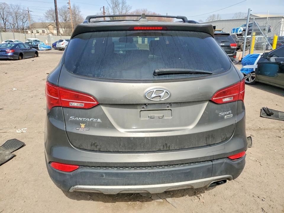 2013 Hyundai Santa fe VIN 5XYZUDLB8DG099585 COPART salvage auction — FRONT END, Pa - Certificate Of Salvage, sold $1,500 on 2026-07-06 (photo 6)