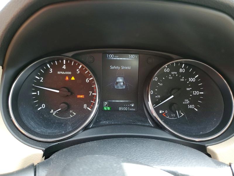 2017 Nissan Rogue VIN KNMAT2MT2HP586974 COPART salvage auction — FRONT END, TX - SALVAGE VEHICLE TITLE, sold $2,450 on 2026-07-28 (photo 9)