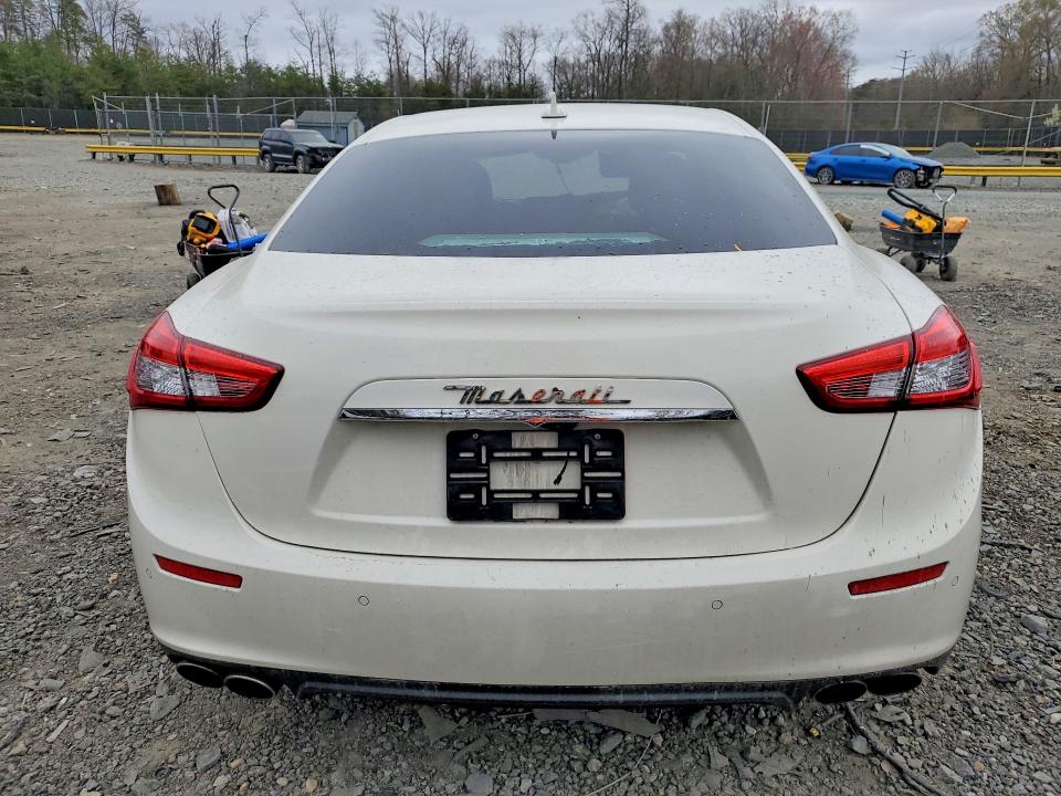 2017 Maserati Ghibli VIN ZAM57XSL7H1248779 COPART salvage auction — FRONT END, Md - Cert Of Salvage > 75% Damage, sold $225 on 2026-07-24 (photo 6)