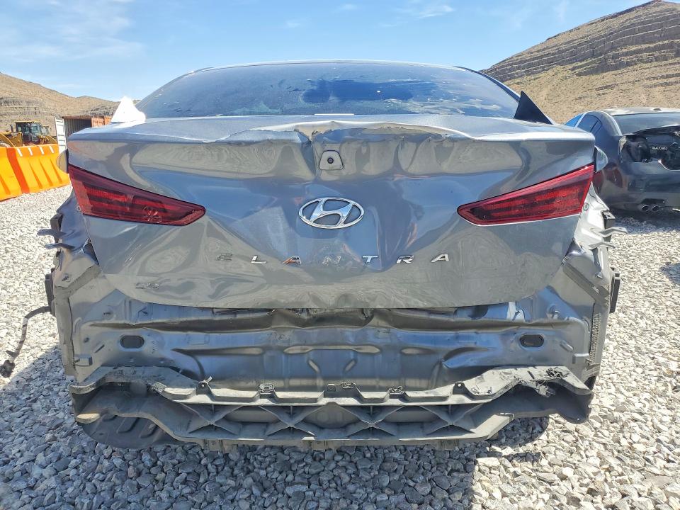 2019 Hyundai Elantra VIN KMHD74LFXKU872729 COPART salvage auction — REAR END, ID - SALVAGE CERTIFICATE OF TITLE, sold $2,550 on 2026-07-06 (photo 6)