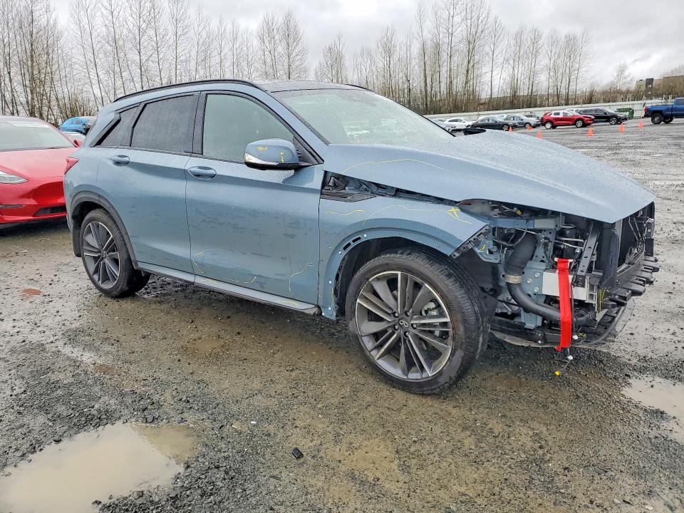 2025 Infiniti Qx50 VIN 3PCAJ5FB5SF116774 COPART salvage auction — FRONT END, WA - BILL OF SALE, sold $12,700 on 2026-08-03 (photo 4)