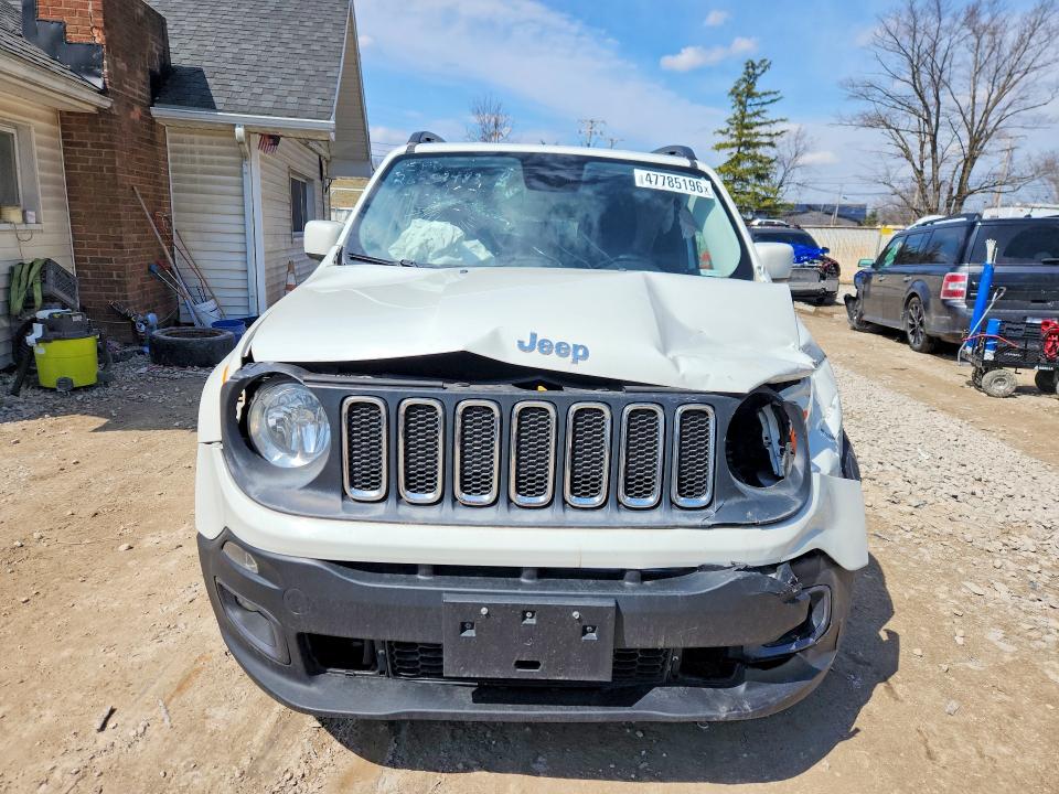 2016 Jeep Renegade VIN ZACCJABT5GPD37582 COPART salvage auction — FRONT END, Oh - Cert Of Title-Salvage, sold $350 on 2026-08-12 (photo 5)