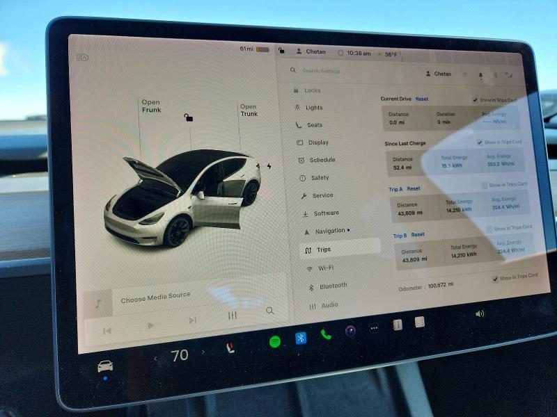 2021 Tesla VIN 5YJYGDEE9MF140064 COPART salvage auction — HAIL, Il - Salvage Certificate, sold $8,400 on 2026-07-08 (photo 9)