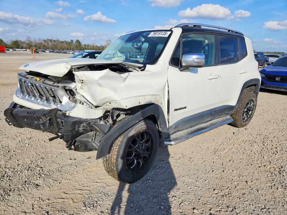 2015 Jeep Renegade VIN ZACCJADT0FPB74706 COPART salvage auction — FRONT END, Sc - Cert Of Title-Salvage, sold $350 on 2026-07-20 (photo 1)