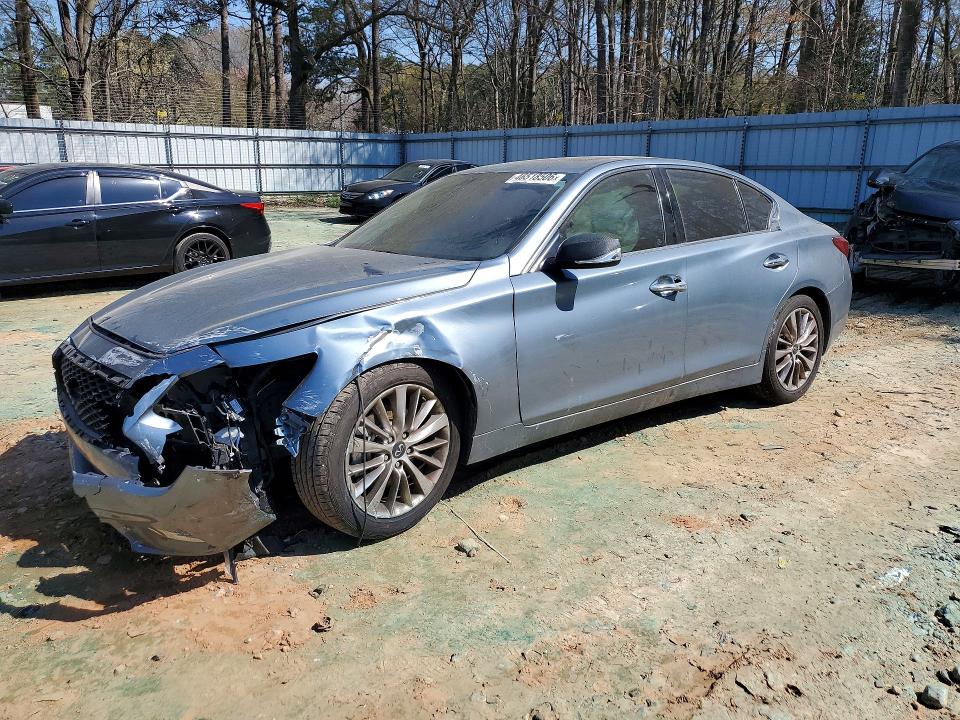 2019 Infiniti Q50 VIN JN1EV7AP3KM542994 COPART salvage auction — FRONT END, Ga - Cert Of Title-Salvage, sold $3,750 on 2026-07-28 (photo 1)