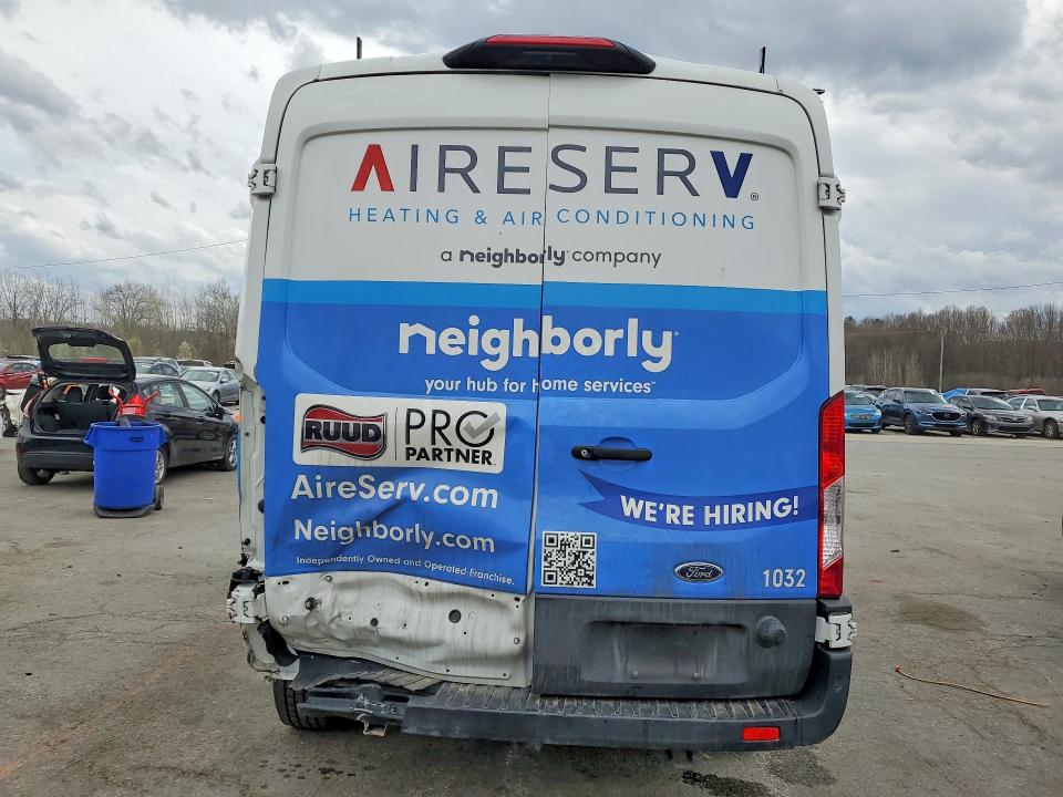 2024 Ford Transit VIN 1FTBR1C82RKA46548 COPART salvage auction — REAR END, KY - CERT OF TITLE-SALVAGE, sold $11,600 on 2026-07-29 (photo 6)