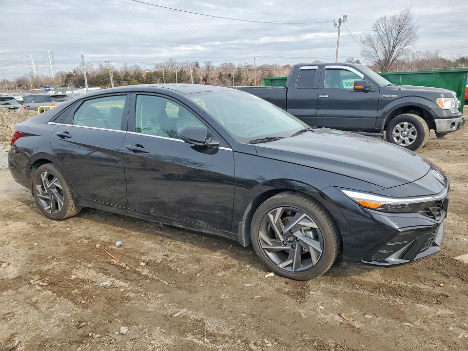 2025 Hyundai Elantra VIN KMHLN4DJ4SU143162 COPART salvage auction — REAR END, Md - Cert Of Salvage < 75% Damage, sold $125 on 2026-07-02 (photo 4)