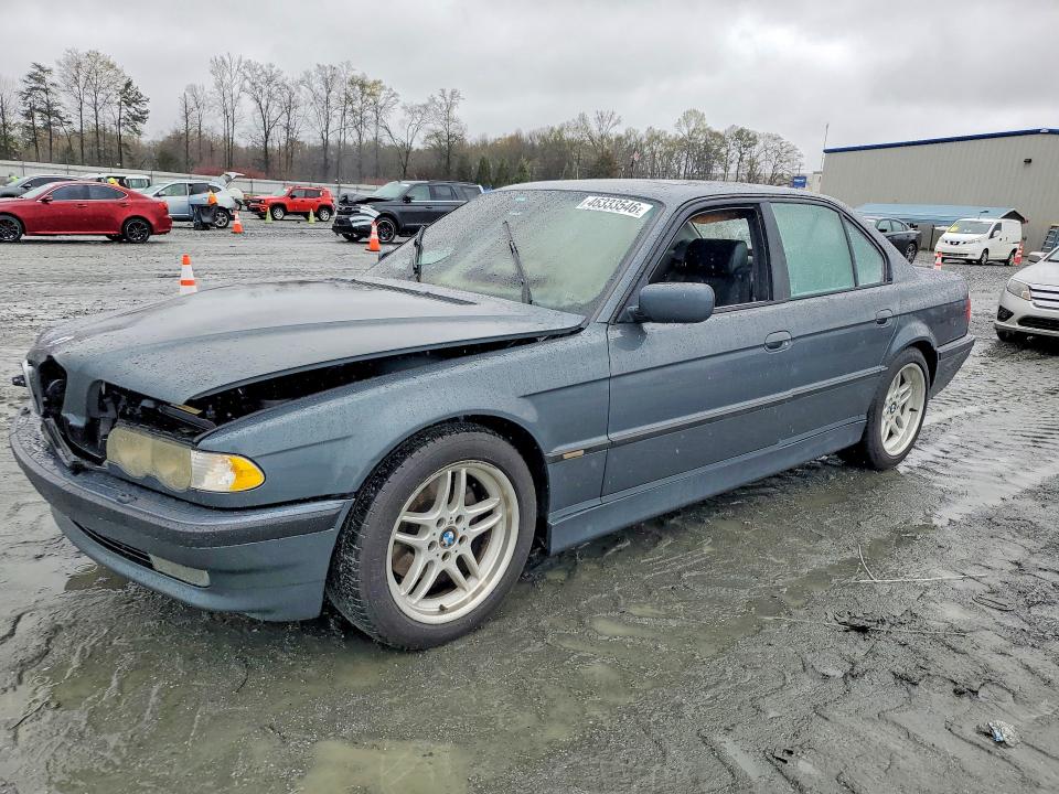2001 BMW 7er VIN WBAGG83451DN89674 COPART salvage auction — BURN, Sc - Cert Of Title-Salvage Fire, sold $550 on 2026-07-06 (photo 1)