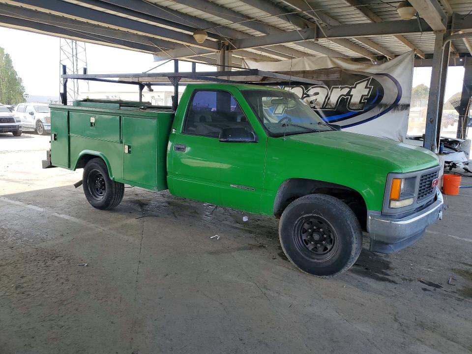 1997 Gmc SIERRA VIN 1GDGC34R8VF043713 COPART salvage auction — MINOR DENT/SCRATCHES, Ca - Dis/Dlr/Exp App For Dup Clean, sold $200 on 2026-07-09 (photo 4)