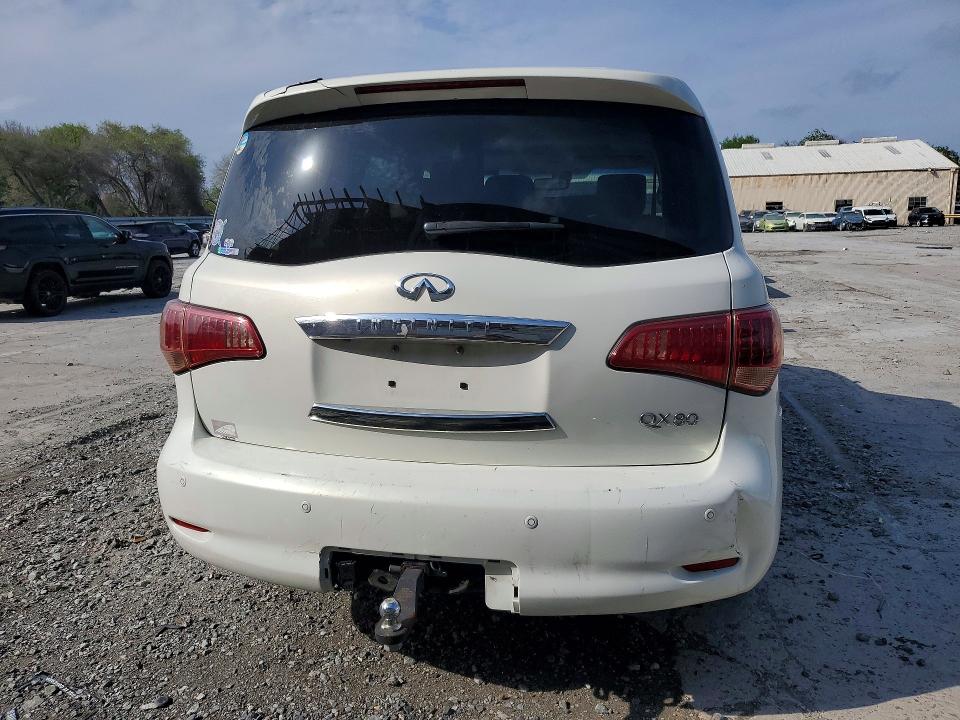 2014 Infiniti Qx80 VIN JN8AZ2ND1E9750631 COPART salvage auction — FRONT END, TX - CERTIFICATE OF TITLE, sold $1,350 on 2026-07-28 (photo 6)