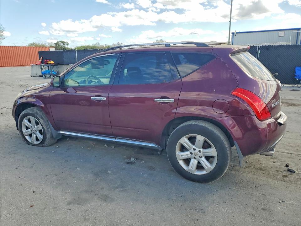 2006 Nissan Murano VIN JN8AZ08T86W415697 COPART salvage auction — SIDE, FL - CERT OF TITLE SLVG REBUILDABLE, sold $425 on 2026-07-02 (photo 2)