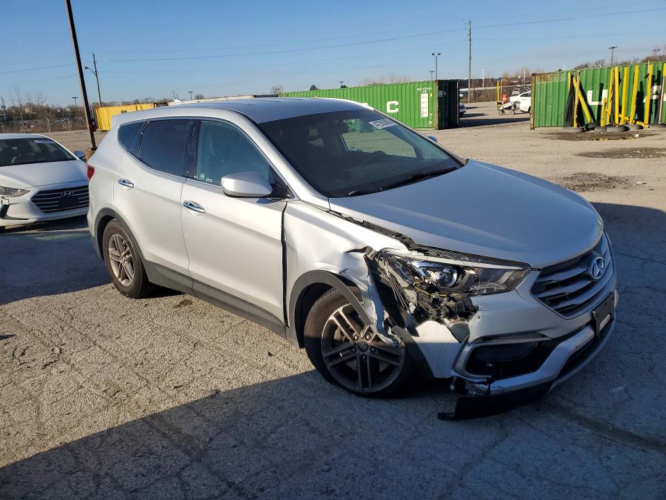 2017 Hyundai Santa fe VIN 5XYZT3LB9HG409374 COPART salvage auction — FRONT END, In - Cert Of Title-Salvage Title, sold $2,350 on 2026-07-28 (photo 4)