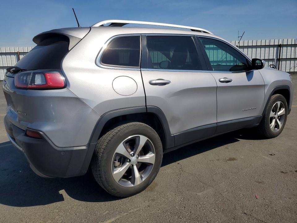 2021 Jeep Cherokee VIN 1C4PJMDX8MD181132 COPART salvage auction — REAR END, Ca - Salvage Certificate, sold $4,050 on 2026-07-09 (photo 3)