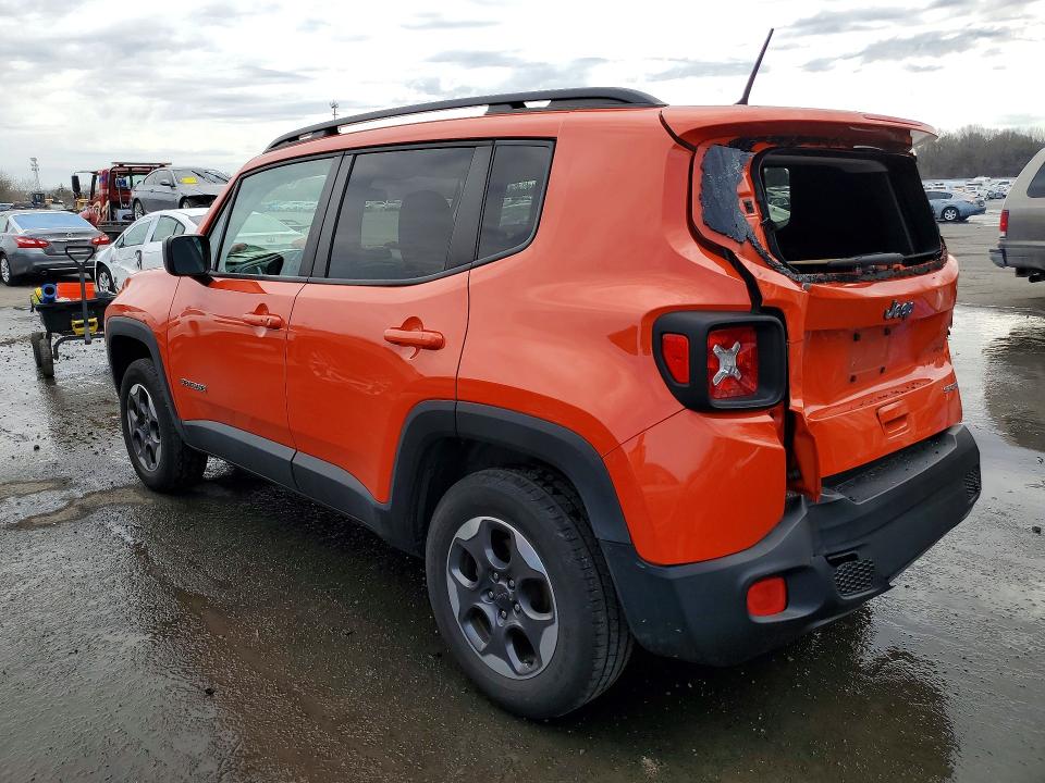 2018 Jeep Renegade VIN ZACCJBAB3JPH50770 COPART salvage auction — REAR END, Salvage Title, sold $350 on 2026-07-21 (photo 2)