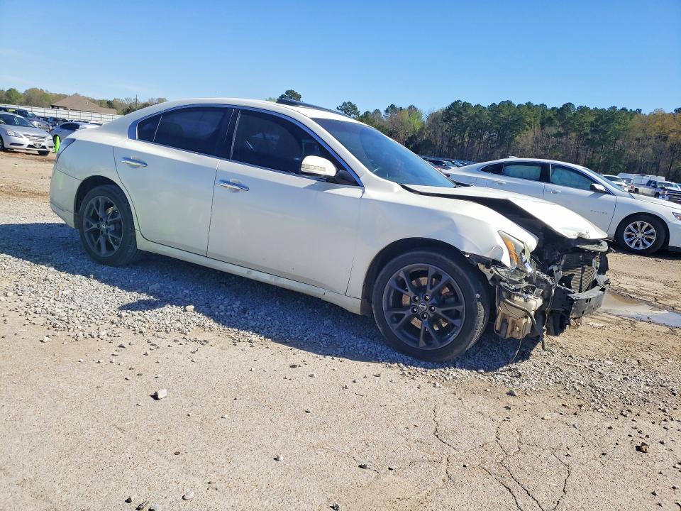 2012 Nissan Maxima VIN 1N4AA5AP9CC851619 COPART salvage auction — FRONT END, Ms - Cert Of Title-Salvaged, sold $250 on 2026-07-10 (photo 4)