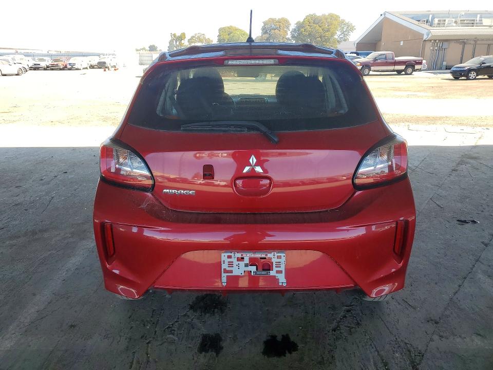 2022 Mitsubishi Mirage VIN ML32AUHJ3NH001939 COPART salvage auction — FRONT END, Ca - Dis/Dlr/Exp Only Lien Papers, sold $325 on 2026-07-09 (photo 6)