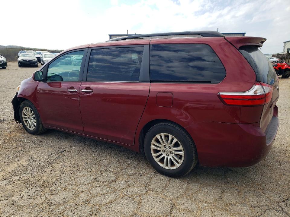 2016 Toyota Sienna VIN 5TDYK3DC8GS763877 COPART salvage auction — FRONT END, NC - SALVAGE CERTIFICATE OF TITLE, sold $100 on 2026-07-31 (photo 2)