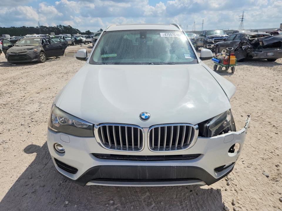 2017 BMW X3 VIN 5UXWX9C32H0T20883 COPART salvage auction — FRONT END, Tx - Salvage Vehicle Title, sold $2,300 on 2026-07-21 (photo 5)